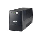 Fsp Fp Series 1000Va 600W Line Interactive Simulated Sinewave Ups Built-In 2X 12V 7Ah (700Wh) Lead-Acid Battery, Off-Mode Charging And Cold Start Function - Black Colour
