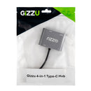 Gizzu 4-In-1 Type-C To Hdmi Vga Usb3.0 Hub