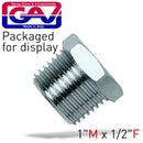 Taper Reducer Bush 1 M X1/2 F Packaged