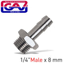 Hose Adaptor 1/4"m X 8mm