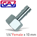 Hose Adaptor 1/4f X 10mm