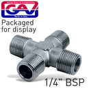 4-way Connector 1/4" Mmmm Packaged