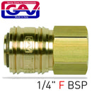 Brass Quick Coupler 1/4"f German