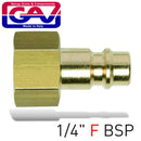 Brass Connector 1/4"f German