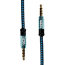 Gizzu 3.5Mm Aux Cable 1.5M - Black Blue
