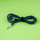 Gizzu 3.5Mm Aux Cable 1.5M - Black Blue