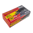 Nitrile Glove L/duty X-large Black 100pc T/box