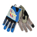 Mechanics Glove Medium Synthetic Leather Palm Air Mesh Back Blue