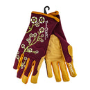 Ladies Slim Fit Small Garden Gloves Maroon