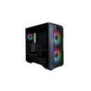 Cooler Master HAF 500 ATX Mid-Tower Gaming Chassis WIth Tempered Glass Side Panel And Dual 200mm A-RGB Front Fans - Black Colour