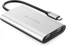 HYPERDRIVE USB-C TO DUEL HDMI ADAPTER+PD OVER USB (M1)