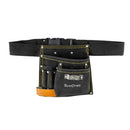 Small Prof Black.leather Tool Belt 5 Pocket