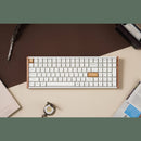 Keychron K4 HE 96% Magnetic Switch Hot-Swap RGB Wireless Keyboard – White (Wood + Aluminium)