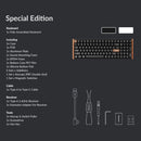 Keychron K4 HE 96% Magnetic Switch Hot-Swap RGB Wireless Keyboard – White (Wood + Aluminium)