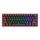 Redragon K616 Fizz Pro 61-Key Rgb Mechanical Gaming Keyboard – Black (60%, Rgb, Wireless Wired, Hot-Swappable)