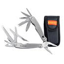 Multitool Silver Mini With Led Light With Nylon Pouch In Blister