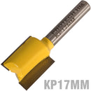 Straight Bit 17mm X 20mm Cut 2 Flute Metric 1/4" Shank