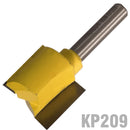 Straight Bit 7/8"(22.2mm) X 3/4"(19mm) Two Flute 1/4" Shank