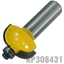 Cove Bit 1 1/8" X 1/2" Radius 3/8" 1/2" Shank