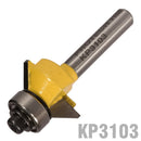Bevel Trim 1/2" X 1/4" Bottom Bearing 45 1/4" Shank