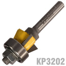 Bevel Trim Bit 1/2" X 3/8" Three Flute 22 1/4" Shank