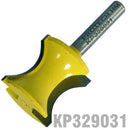 External Bull Nose 1" (24.4mm) X 3/4" Half Radius Radius 3/16" 1/4" S
