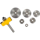 Rabbeting Bit 1 1/2" X 1/16" Depth 9/16" 1/4"shank X 7 Bearings