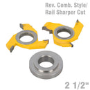 Reversible Combination Style &amp; Rail Shaper Cutter Diameter 2 1/2"