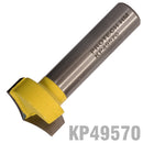 Panel Mould 1" X 1/2" Round Over Radius 7.5 1/2" Shank