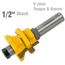 V Joint Tongue &amp; Groove Assembly 1/2" Shank