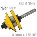 Rail &amp; Style Ogee Rail &amp; Style 41mm X 15/16" 1/4" Shank