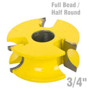 Full Bead/half Round 3/4"