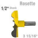 Rosette Bit 84mm (3 15/16"cutting Diameter) 1/2" Shank