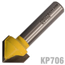 V-groove Bit Tct 1" X 1/2"sh