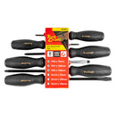 6pc Screwdriver Set Black Handle
