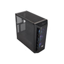 Cooler Master MasterBox MB511D ATX Tower Case With Mesh Geode Front Panel, 2X USB-A V3.2 Gen1, 3X 120mm Pre-Installed ARGB Fan And Tempered Glass Side Panel - Black Colour