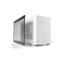 Cooler Master MasterBox NR200P Mini-ITX Case With Tempered Glass Side And Two 120mm Sickleflow Fans Pre-Installed - White Colour