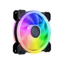 Cooler Master MasterFan MF120 S3 ARGB Case Fan With Hybrid Fan Blade Design, Silent Cooling Technology And Tri-loop ARGB Lighting - Black Colour