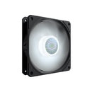 Cooler Master Sickleflow 120mm Case Fan With White LED Lighting And New Air Balance Blade - White Colour