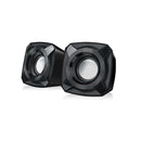 Microlab B16 2.0CH USB-Powered Desktop Speaker With External Knob For Easy Adjustment, 3.5mm Stereo Jack And Supports 5-Watt RMS Output Power - Black Colour