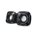 Microlab B16 2.0CH USB-Powered Desktop Speaker With External Knob For Easy Adjustment, 3.5mm Stereo Jack And Supports 5-Watt RMS Output Power - Black Colour