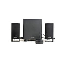 Microlab M600 2.1CH Bluetooth Subwoofer Speaker With Wired Remote Control, 3.5mm Stereo Audio Input And Built-in Bass Reflex Tunnel Via Subwoofer - Black Colour