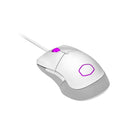 Cooler Master MM310 USB Lightweight RGB Ambidextrous Gaming Mouse With 6 Buttons, 12K DPI Optical Sensor And Ultraweave USB Cable - Matte White Colour