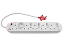 Locally Sourced Surge Protected Multi Plug 5X16A 5X5A 0.5M Cord