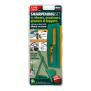 Multi-Sharp Garden Tool Sharpening Kit 2pc for Shears, Scissors, Secateurs, Pruners &amp; Loppers