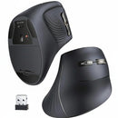 UGreen Multi-Mode Vertical Mouse Bluetooth and 2.4G Wireless–Black