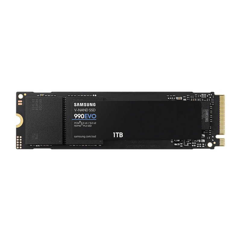 Samsung 990 Evo 1Tb Nvme Ssd - Read Speed Up To 5000 Mb S Write Speed To Up 4200 Mb S Random Read Up To 680 000 Iops Random Write Up To 800 000 Iops Pcie 4.0 X4 5.0 X2 Nvme 2.0 V-Nand Tlc In House Controller Hmb(Host Memory Buffer) 600 Tbw 1.5 M Hours ...