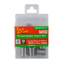 Repl. Insert 10pc M10 X 1.5 X 14mm S/steel For Nr701015