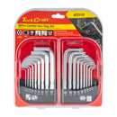 18pc Combo Hex Key Chrome Vanadium Set