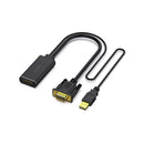 BENFEI VGA Male To HDMI Female Adapter + USB-A Male Audio With Gold-Plated Connectors And Support Resolution Up To 1080P@60Hz - Black Colour